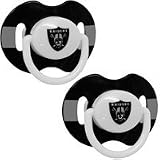 Oakland Raiders Pacifier 2 Pack Safe BPA Free