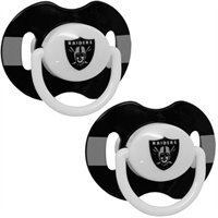 Oakland Raiders Pacifier 2 Pack Safe BPA Free