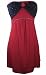 ECSTAR WOMENS JERSEY MINI DRESS RED