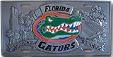 FLORIDA GATORS PEWTER CAR TAG/ LICENSE PLATE