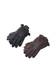 Adjustable Back Leather Dress Gloves