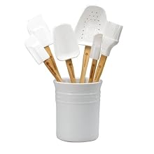 Le Creuset Silicone 7-Piece Utensil Set, White