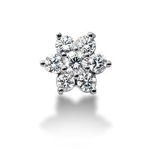 14k White Gold 0.8 ct Diamond Pendant G-H , SI1