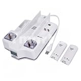 9 in 1 Remote Controller Charger with 2*2800mAh Battery for Wii