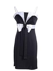 Two-Toned   Dress With a Bow(s) and a Ribbon 