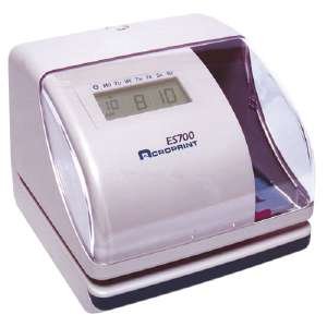 Acroprint ES700 Es700 electronic time recorder and document stamp, 6-1/2w x 6-3/4d x 5-5/8h