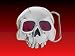 Skull Belt Buckle, 1.5" Loop