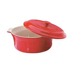 Mayfair and Jackson Three Quart Stoneware Casserole Dish with Lid by Metro