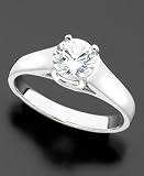 Platinum Certified Round-Cut Diamond Solitaire Ring (1 ct. t.w.)
