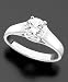 Platinum Certified Round-Cut Diamond Solitaire Ring (1 ct. t.w.)