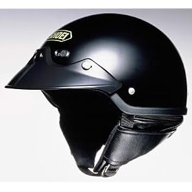 Shoei St-Cruz Open Face Motorcycle Helmet Black Medium