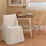Cotton Duck Folding Chair Slipcover Fabric: (As Shown) Natural