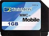 TwinMOS メモリーカード [MMC mobile] 1GB [RS-MMC DV] サイズ:24x18x1.4mm アダプター付属 FMB1GU