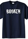 Big Mens Broken Graphic T-Shirt (Big & Tall and Regular Sizes)