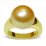 18K yellow gold 10 mm Golden South Sea cultured pearl ring