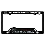 Atlanta Falcons Black Plastic License Plate Frame