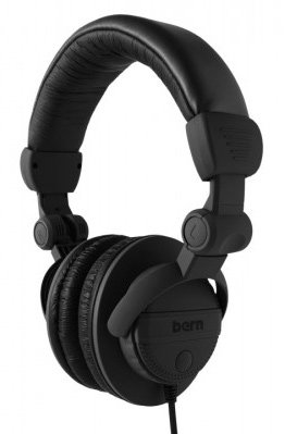 Image of Bern DJ Headphones with Black Case, Black