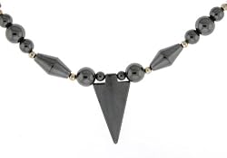 Hematite Necklace 16-18 Inches in Length - Arrowhead