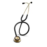 3M Littmann 2201BRS Classic II S.E. Stethoscope with Brass-Finish Chestpiece, Black, 28 inch