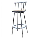 Swivel Barstool in Chrome (Set of 2) [Set of 2]