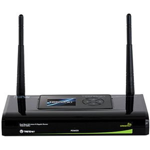 TRENDnet TEW-673GRU Wireless Router - IEEE 802.11n (draft). DUAL BAND WIRELESS CONCURRENT GBE ROUTER W/ 2 USB 300MBPS B-ROUT. 2 x Antenna - ISM Band - UNII Band - 300 Mbps Wireless Speed - 4 x Network Port - 1 x Broadband Port - USB