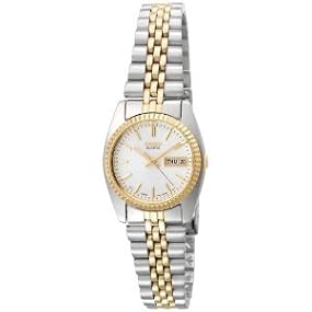 Seiko #SWZ054 Women's Classic Two Tone Day/Date Quartz Watch