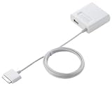 ELECOM iPod/iPhone用AC充電器 Dockコネクタ&USBケーブル対応 ホワイト AVA-ACDUWH