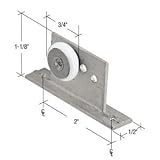 C.R. LAURENCE M6035 CRL 3/4 Flat Edge Nylon Roller and Bracket