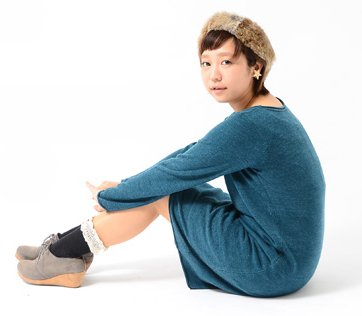 [アンドイット] and it_ カシミヤタッチUネックニットワンピース