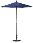 Oxford Garden 6-Foot Polyester Market Umbrella, Navy Blue