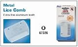 Metal Lice Comb, Safe Non-rusting Aluminum Teeth