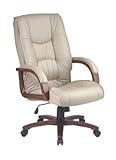 Deluxe Pillow Back Tan Leather Chair