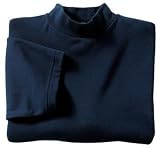 Port Authority - Short Sleeve Interlock Knit Mock Turtleneck Navy-M