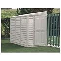 Vinyl Storage Shed 4' x 8' Stronglasting&copy; SideMate With Foundation Kit by DuraMax (00614-DM)