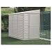 Tools & Hardware : Vinyl Storage Shed 4' x 8' Stronglasting© SideMate With Foundation Kit by DuraMax (00614-DM)