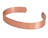 Apex Copper Bracelet, Solid Band