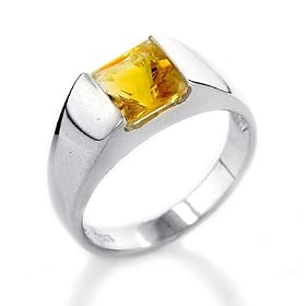 Buy Sterling Silver Citrine Ring by Netaya