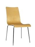 BARCELONA Set of Two(2) Cafe Chairs without arms (Beech/Metal)