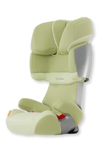 Cybex 050018 006 - Solution X Leaves - Autokindersitz Gruppe II und III (15 - 36 kg), von 4 bis circa 12 Jahre light green