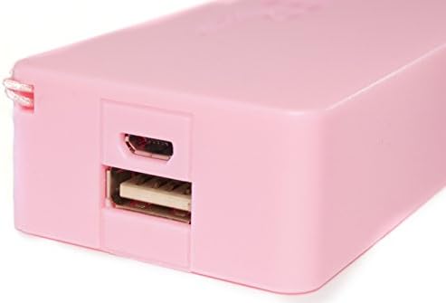 Bpow 1 pc 5200mah Powerbank Keychain Battery Charger+ 2 pcs 2600mah Universal USB External Battery Power Bank-Pink