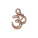 Copper Plated Pewter Om Ohm Aum Hindu Pendant 18mm (1)