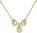 Lds Bezel Chn Neck with Pave & Bezel Set Dmds .75cttw
