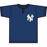 Majestic MLB Crewneck Replica Jersey (T-Shirt)-New York Yankees