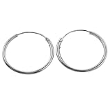 Sterling Silver Small Endless Hoop Earrings for cartilage, Nose and lips, 3/8 inch Diameter 10mm