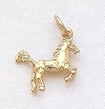 14kt Yellow Gold Horse Charm. 3-Dimensional