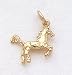 Jewelry : 14kt Yellow Gold Horse Charm. 3-Dimensional