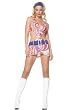 2PC Flower Power Hippie Sexy Holiday Party Costume