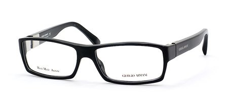 Click here to buy AUTHENTIC GIORGIO ARMANI 415 0807 BLACK PLASTIC EYEGLASSES.