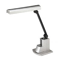 Ledu L9008 Fluorescent desk lamp with folding shade, 15-1/2 high, silver