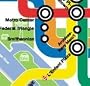 COLOR Washington DC Metro (train) map
